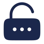Lock Password Unlocked SVG Icon